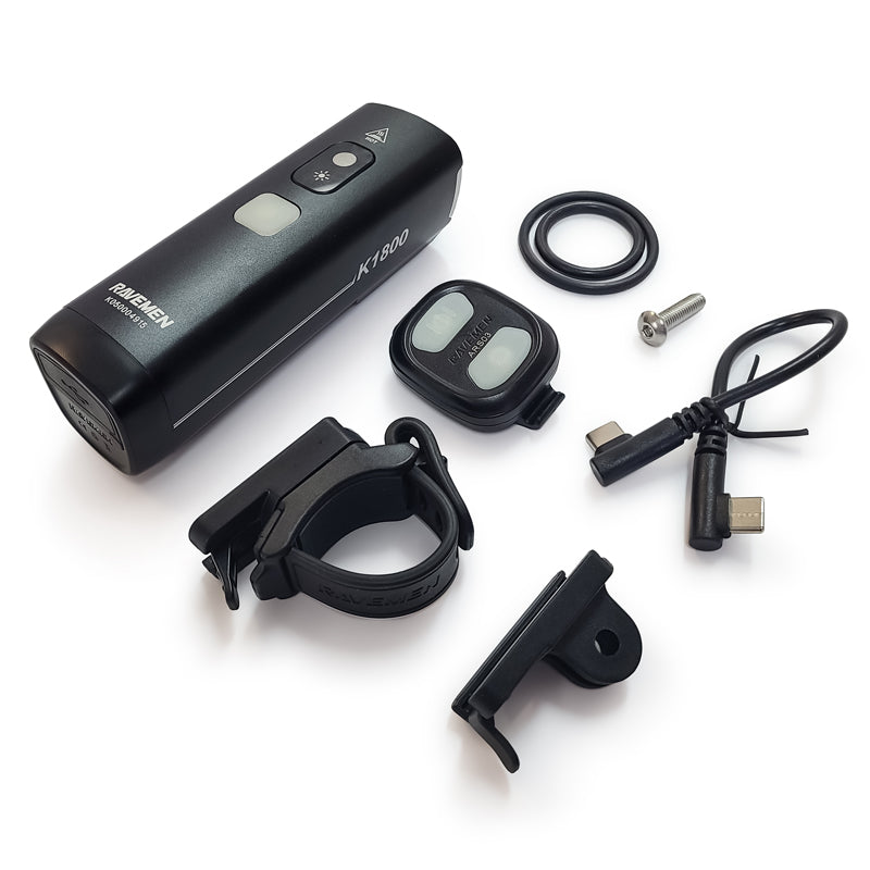 Ravemen |  Lumiere avant K1800, 1800 LUMENS (USB)