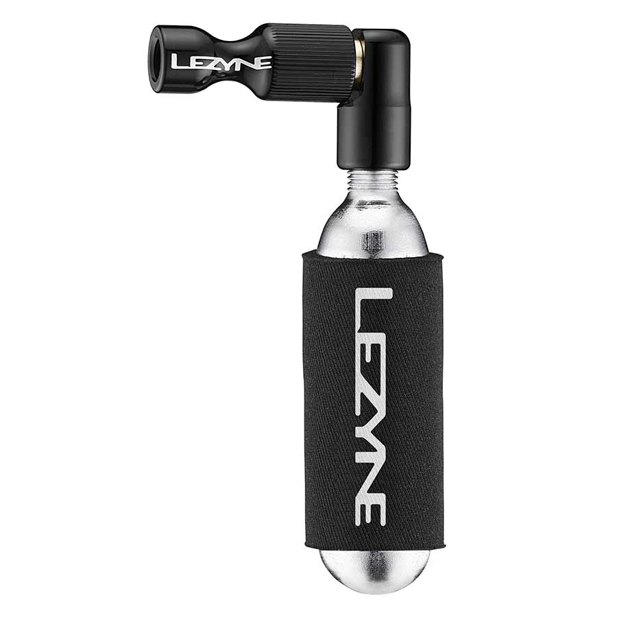 Lezyne | Trigger | Drive Détendeur CO2 Avec filets, Presta, Schrader, Noir, 1x16g