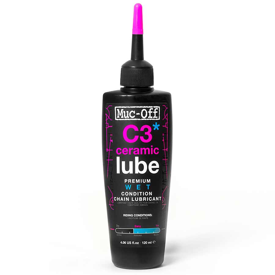 Muc-Off | C3 Wet Ceramic Lubrifiant à chaîne 120ml Uv Torch