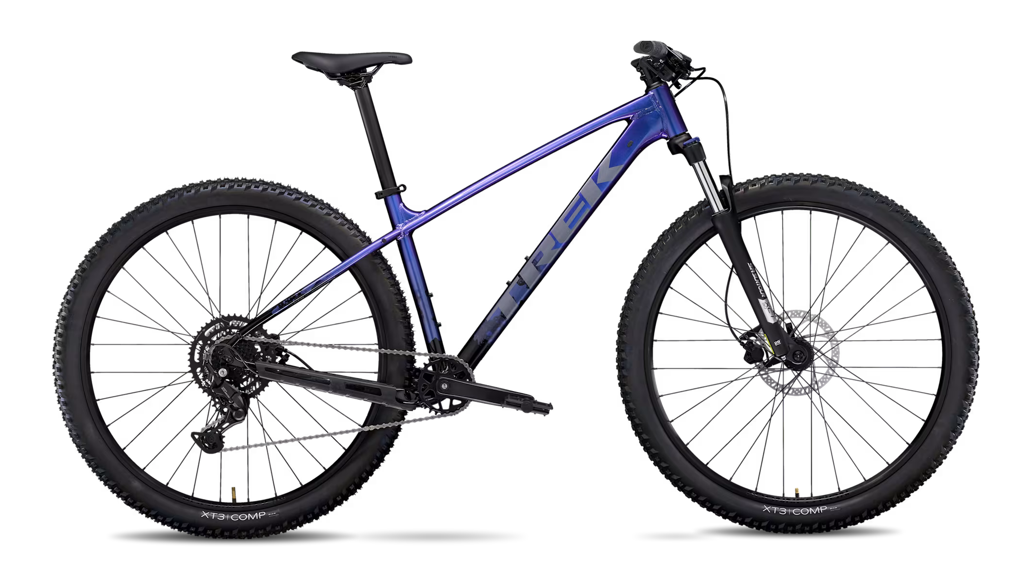 Trek Marlin 5 Gen 3, coloris Purple Flip To Trek Black Fade