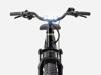 Fat bike électrique Trek Borrego+, Étoile Sombre Brillante, cockpit