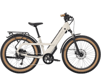 Fat bike électrique Trek Borrego+, Beige beige beige mat, profil droit