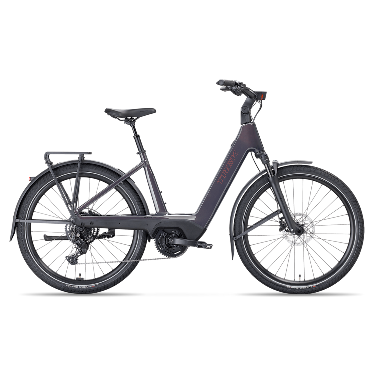 Vélo hybride électrique Trek Charter+ 4 Lowstep 2027, vue d'ensemble