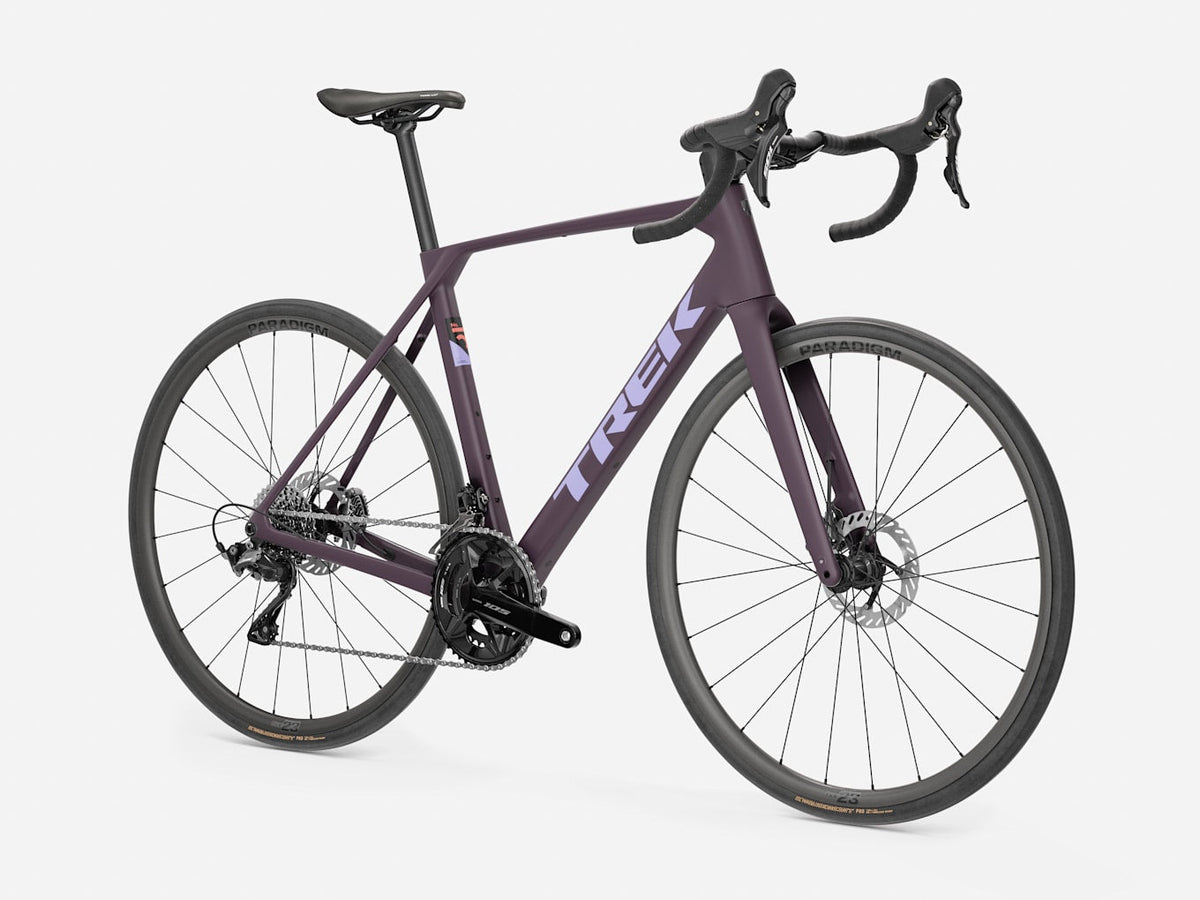 Vélo de route Trek Domane SL 5 5e gén., Buff Beige, trois-quarts avant
