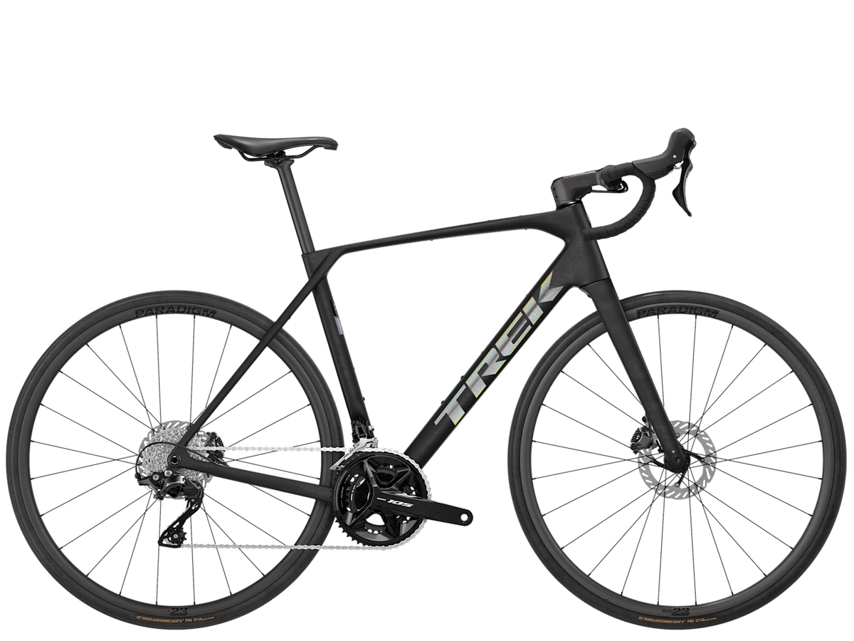Vélo de route Trek Domane SL 5 5e gén., Matte Deep Smoke, profil droit