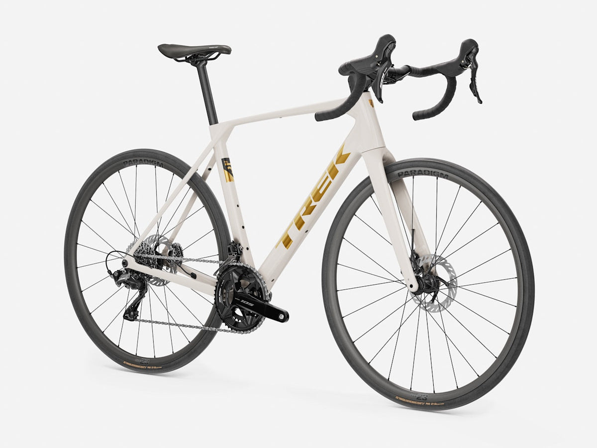 Vélo de route Trek Domane SL 5 5e gén., Buff Beige, guidon et potence