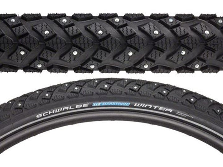 Schwalbe, Marathon Winter Plus, Pneu, 700x40C, Rigide, Tringle, Winter, SmartGuard, 67TPI, Noir