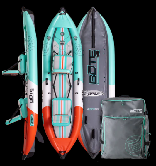 KAYAK GONFLABLE ZEPPELIN 12'6 AÉRO Classic Seafoam Bote