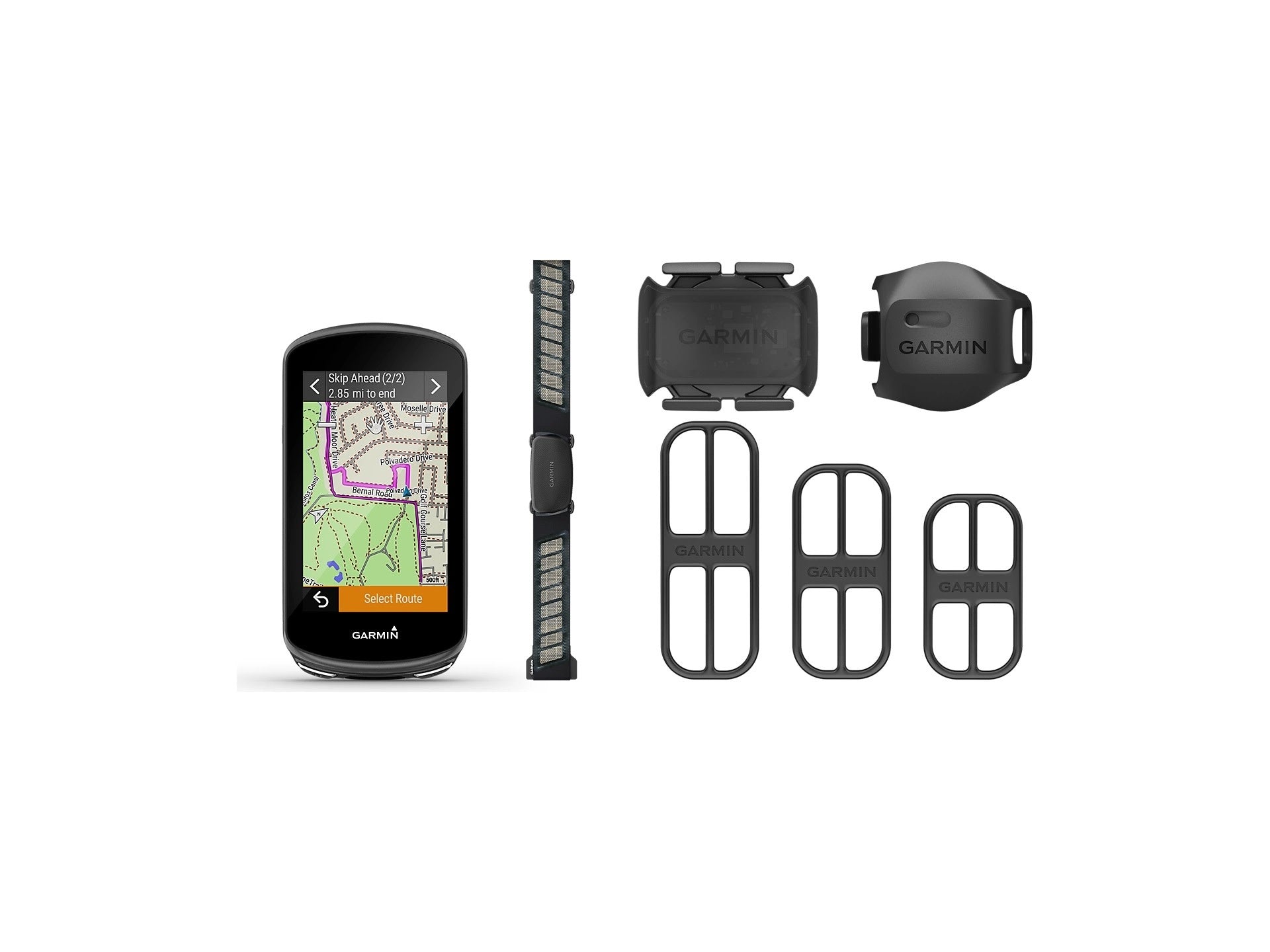 Gps de vélo Garmin Edge 1030 Plus avec ensemble de ceinture cardiaque