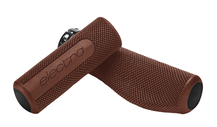 Poignées Electra Townie Kraton Ergo Long/Court Vintage Marron, produit