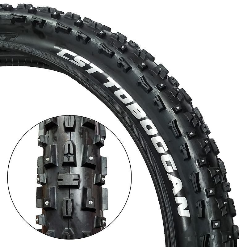 CST Toboggan 26x4.0 Studded Fat Bike Tire | Vélozone